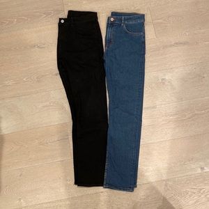 H&M Two Pack Black and Blue Jeans (13-14Y)